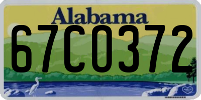 AL license plate 67CO372