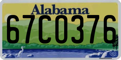 AL license plate 67CO376
