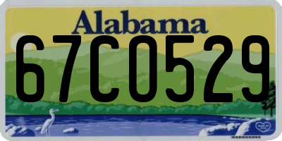 AL license plate 67CO529
