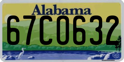AL license plate 67CO632