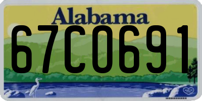 AL license plate 67CO691