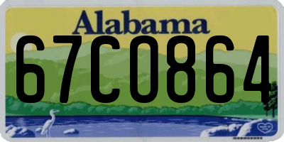 AL license plate 67CO864
