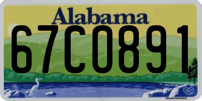 AL license plate 67CO891