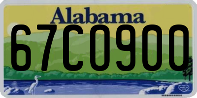 AL license plate 67CO900