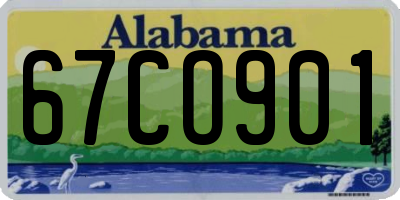 AL license plate 67CO901