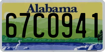 AL license plate 67CO941
