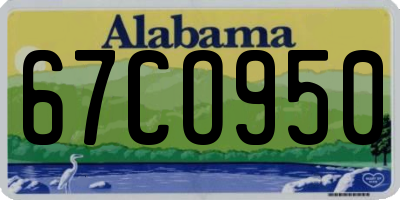 AL license plate 67CO950