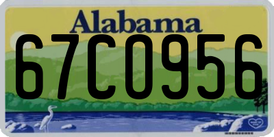 AL license plate 67CO956