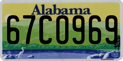 AL license plate 67CO969