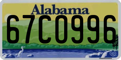 AL license plate 67CO996