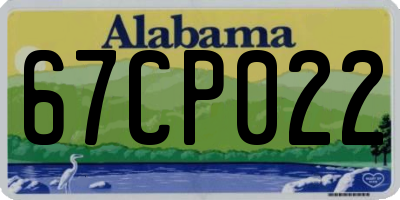 AL license plate 67CP022