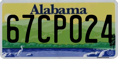 AL license plate 67CP024