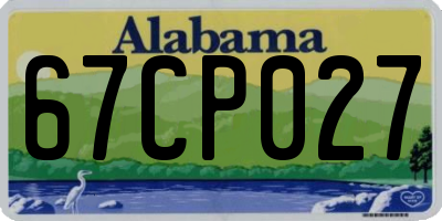 AL license plate 67CP027