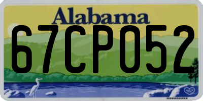 AL license plate 67CP052
