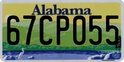 AL license plate 67CP055