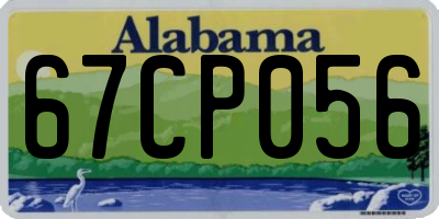 AL license plate 67CP056
