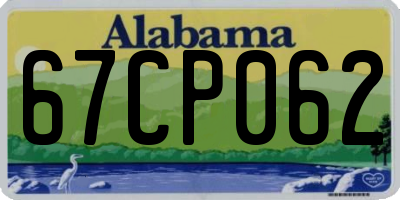AL license plate 67CP062