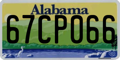 AL license plate 67CP066