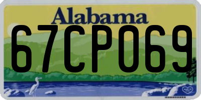 AL license plate 67CP069
