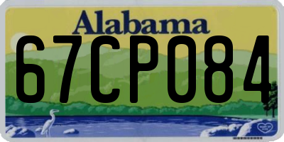 AL license plate 67CP084