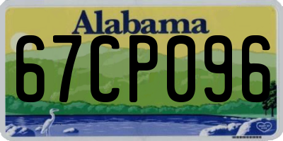 AL license plate 67CP096