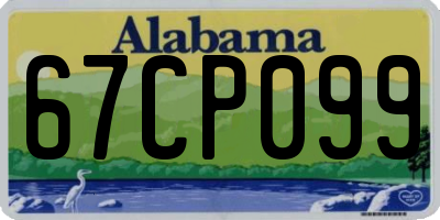 AL license plate 67CP099