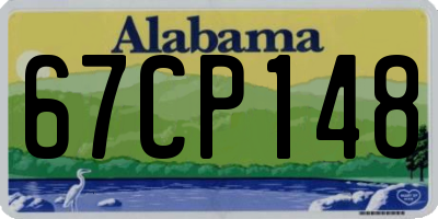 AL license plate 67CP148