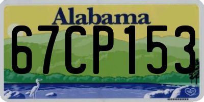 AL license plate 67CP153
