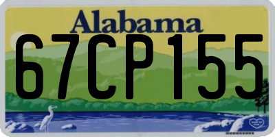 AL license plate 67CP155