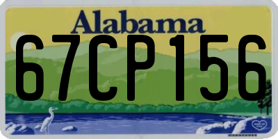 AL license plate 67CP156