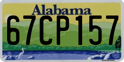 AL license plate 67CP157