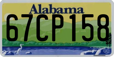 AL license plate 67CP158