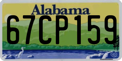 AL license plate 67CP159