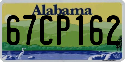 AL license plate 67CP162