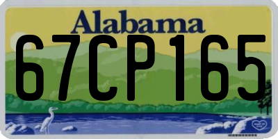 AL license plate 67CP165