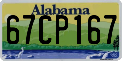 AL license plate 67CP167