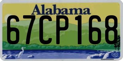 AL license plate 67CP168