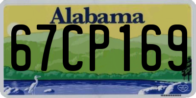 AL license plate 67CP169