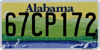 AL license plate 67CP172