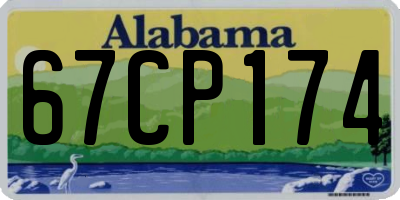 AL license plate 67CP174