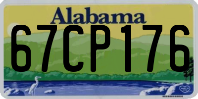 AL license plate 67CP176