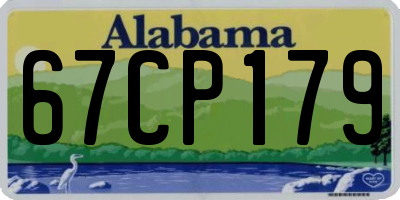 AL license plate 67CP179