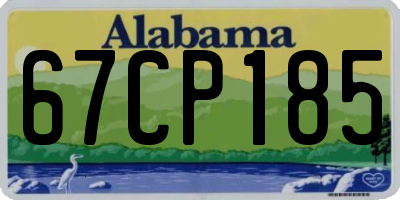 AL license plate 67CP185