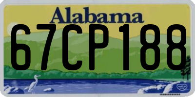AL license plate 67CP188