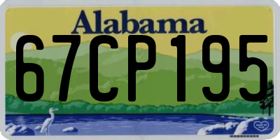 AL license plate 67CP195
