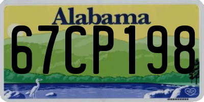 AL license plate 67CP198