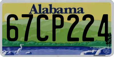 AL license plate 67CP224