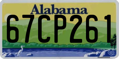AL license plate 67CP261