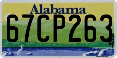 AL license plate 67CP263