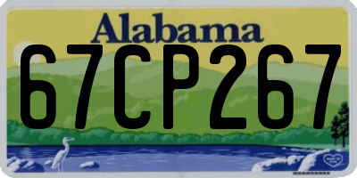 AL license plate 67CP267